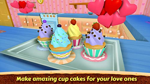Valentine Love Cake Maker 3D - Real Cook Game
