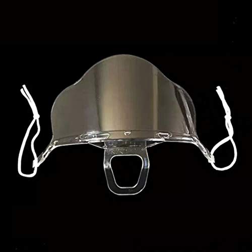 VALICLUD Face Cover Mouth Shield Máscara Transparente para Servicio de Alimentos Restaurante Food Truck Hotel Beauty Salon 10Pcs