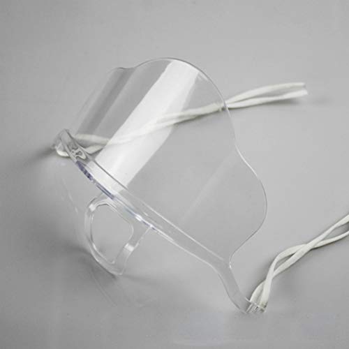VALICLUD Face Cover Mouth Shield Máscara Transparente para Servicio de Alimentos Restaurante Food Truck Hotel Beauty Salon 10Pcs