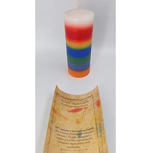 Valmoni Sport Velón 7 Arcángeles Siete Colores 7 Aromas 7 Días 7 Noches Vela Ritual Petición Poderoso Pedir Invocar Arcángel