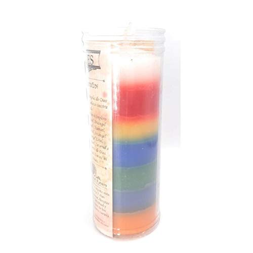 Valmoni Sport Velón 7 Arcángeles Siete Colores 7 Aromas 7 Días 7 Noches Vela Ritual Petición Poderoso Pedir Invocar Arcángel
