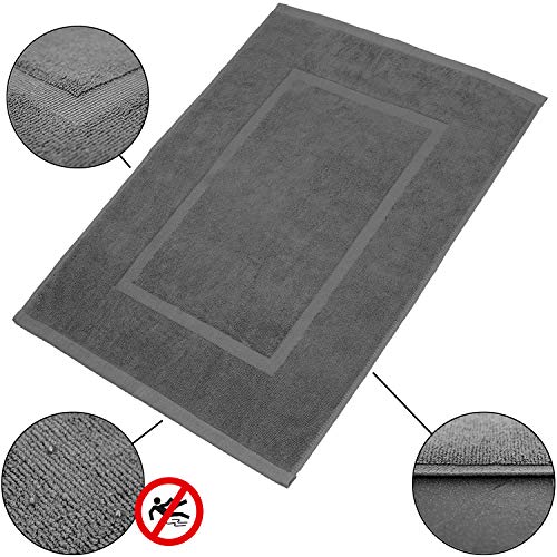 valneo Alfombra de baño en Antracita Gris tamaño: 50 x 70cm 650 g/m² Alfombra de baño Alfombrilla de baño