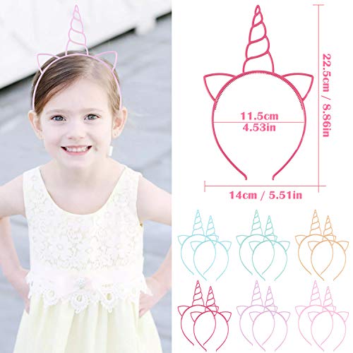 vamei Diadema de Unicornio Niña Disfraz de Unicornio para Niñas Decoracion Diadema de Unicornio para Cumpleaños Halloween Navidad