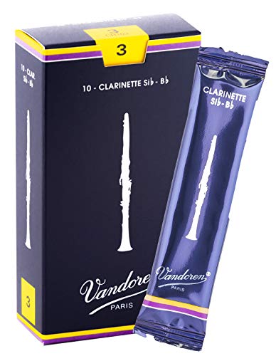 Vandoren CR103 - Caja de 10 cañas tradicional n.3 para clarinete
