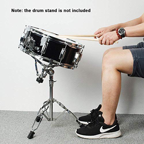Vangoa Tambor de 14 Pulgadas, Cavidad de Madera de Arce, 10 Clavijas de Afinación, Profesional Snare Drum con Kits para Principiantes