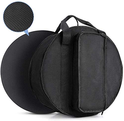 Vangoa Tambor de 14 Pulgadas, Cavidad de Madera de Arce, 10 Clavijas de Afinación, Profesional Snare Drum con Kits para Principiantes