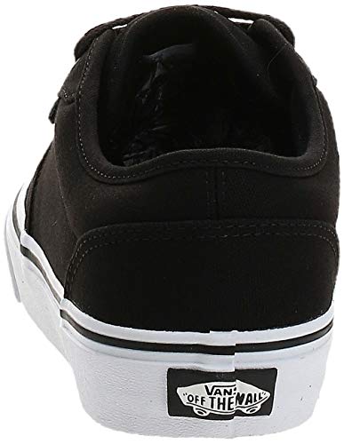 Vans Atwood, Sneaker para Hombre, Negro (Black/White Canvas 187), 44 EU