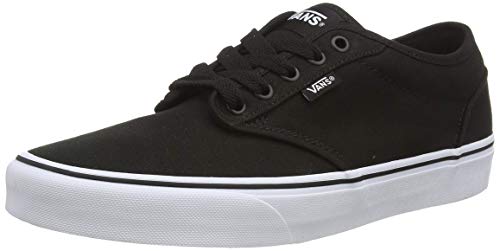 Vans Atwood, Sneaker para Hombre, Negro (Black/White Canvas 187), 44 EU