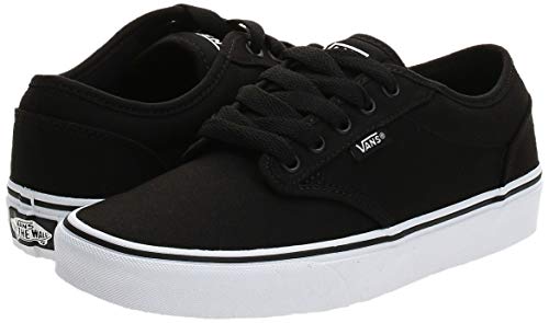 Vans Atwood, Sneaker para Hombre, Negro (Black/White Canvas 187), 44 EU