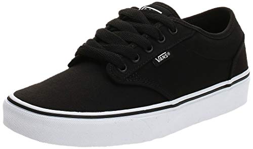 Vans Atwood, Sneaker para Hombre, Negro (Black/White Canvas 187), 44 EU