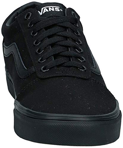 Vans Ward Canvas, Zapatillas para Hombre Negro (Canvas/Black 186) 42.5 EU