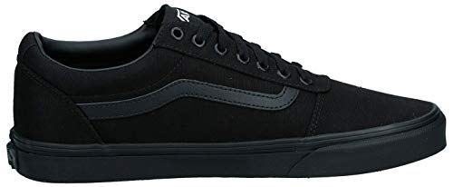 Vans Ward Canvas, Zapatillas para Hombre Negro (Canvas/Black 186) 42.5 EU