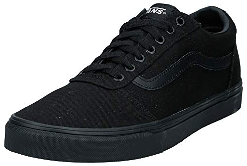 Vans Ward Canvas, Zapatillas para Hombre Negro (Canvas/Black 186) 42.5 EU