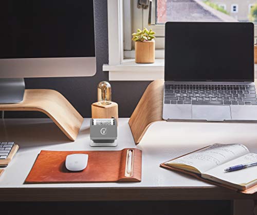Vantamo Kit de Sello ancho de tipo rodillo Protección antirrobo de identidad, incluye 3 recambios + E-book – Ocultar la identidad, con medida antirrobo y seguridad de la privacidad – Gris Elegante