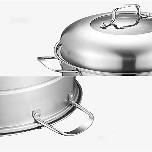 Vapor de 3 niveles Sartén de vapor Conjunto de vapor de acero inoxidable Olla común Mantener frescos Manijas Olla Olla Olla a presión Olla de inducción Tapa de vidrio Tapa Olla de cocción Olla ar