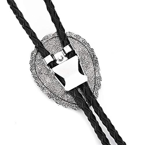 Vaquero Corbata bolo Occidental, PU del Lazo de Cuchillo Largo de Cuero, Novela Lazo de los Hombres, de Cuello Alto suéter Collar de Accesorios de Vestir, Apto for Hombres, Mujeres, (Color : Blue)