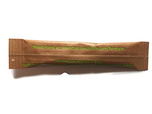 Varillas individuales de azúcar blanco marrón mezclado británico Demerara Pure Cane granulado comercio justo, cafeterías, hoteles, vacaciones, picnics, oficina, Tate Lyle 100