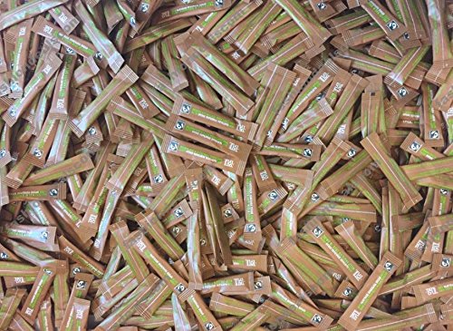 Varillas individuales de azúcar blanco marrón mezclado británico Demerara Pure Cane granulado comercio justo, cafeterías, hoteles, vacaciones, picnics, oficina, Tate Lyle 100