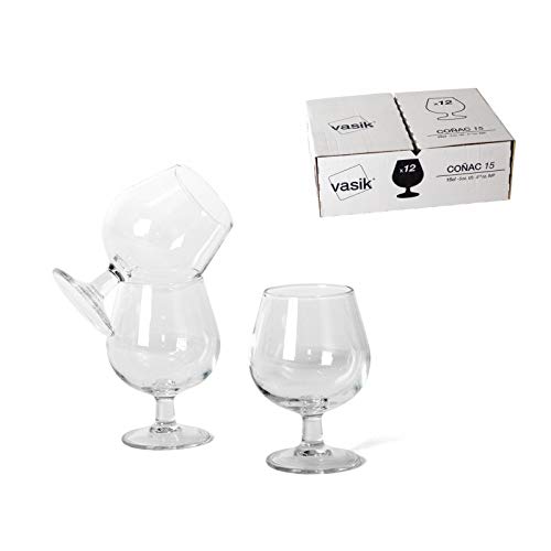 VASIK Copa Cristal COÑAC 15CL 12 Copas