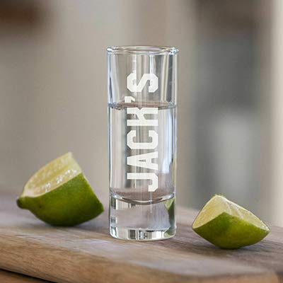 Vaso de chupito de tequila con nombre personalizado para regalo de cumpleaños 18, 21, 2 oz, 6 cl