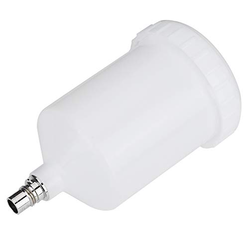 Vaso de pintura de plástico de gran capacidad con conector de rosca, sistema de pintura práctico duradero de 600 ml, para pintar proyectos de manualidades y manualidades en el hogar