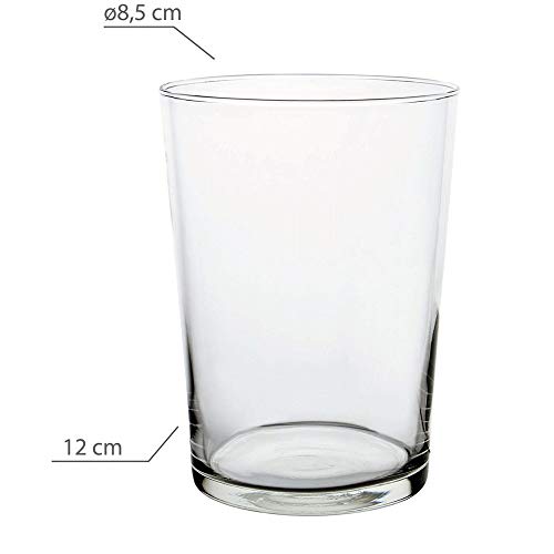 Vaso de Sidra 50cl, Corte Caliente, 6 uds. Vajilla Elegante y Moderna Set de 6 - Hogar y Más