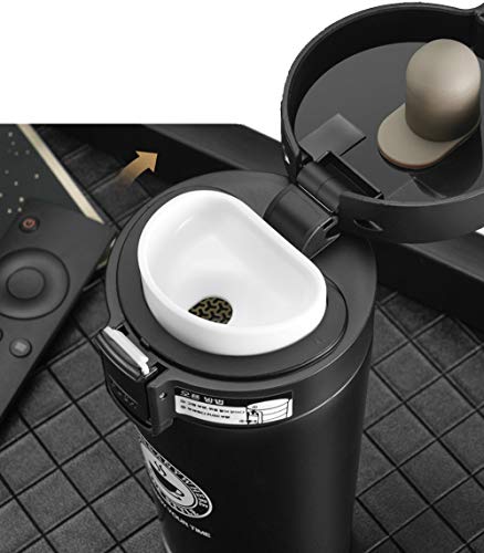 Vaso Termico Café Termo Taza Termica Viaje para Llevar Sin Bpa (Naranja Rosa)