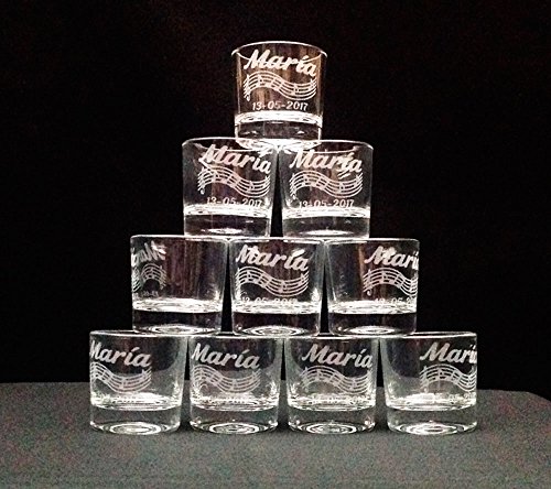Vasos chupito 4cl personalizados como desee (6 unidades)