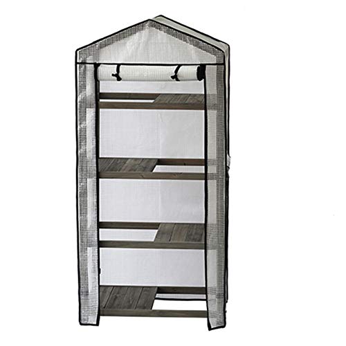 VegTrug - Funda de Madera para Invernadero y Cubierta de Polietileno, Color Gris