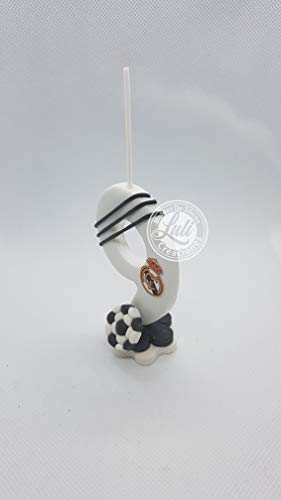 Vela decorada porcelana fría Inspirada en Tema Futbol RM Cumpleaños tarta