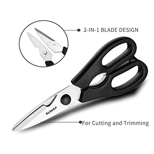 Velaze Cuchillo de Cocina, Juego Cuchillos de 14 Piezas, Cuchillos Cocina Profesionales de Acero Inoxidable con Bloque de Acrílico