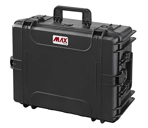 Velleman HC540SH245 Maleta Rígida con Espuma Alveolar, Negro, 594 x 473 x 270 mm