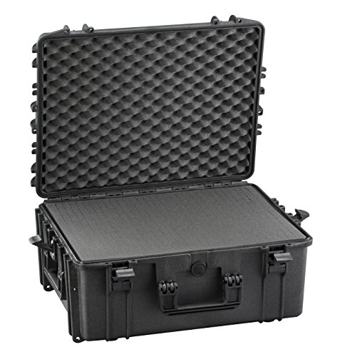 Velleman HC540SH245 Maleta Rígida con Espuma Alveolar, Negro, 594 x 473 x 270 mm
