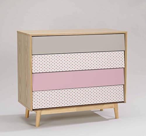 Venilia Puderrosa Adhesiva Uni Matt Polvo de Color Rosa Decorativa Lámina para Muebles Papel Pintado Autoadhesivo, sin ftalatos, 45 cm x 2 m, 54353, Vinilo