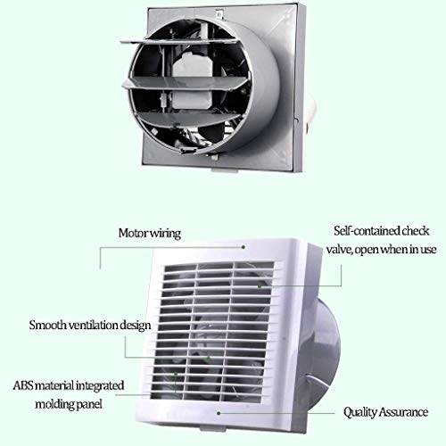 Vent Fan Ventana de ventilación del Ventilador 6" con la válvula de retención Estudio for/baño/Cocina 1104