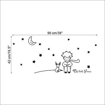 Venta caliente El Principito de la Luna Estrellas Etiqueta de La Pared Arte Vinilo Bebé Niños Dormitorio Decoración Tatuajes de Pared Cita Tatuajes de Bebé Nursery Decor