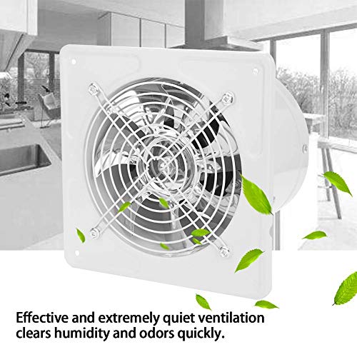 Ventilador de Escape de 15 cm para Montar en la Pared, ventilación súper silenciosa con Motor de Cobre para el hogar baño Cocina Garaje ventilación de Aire (White)
