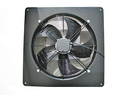 Ventilador extractor industrial comercial de 500 mm, resistente, 240 V para almacén, restaurante, garaje, cocina, etc.