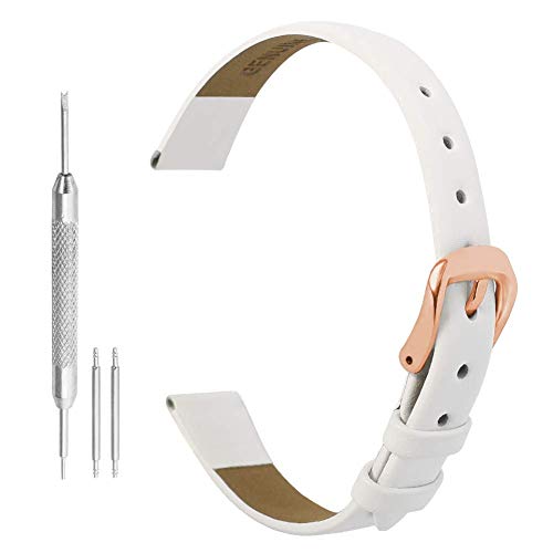 Ver Correa De Reloj De Cuero De 10 mm Correa De Cuero con Hebilla De Oro Rosa