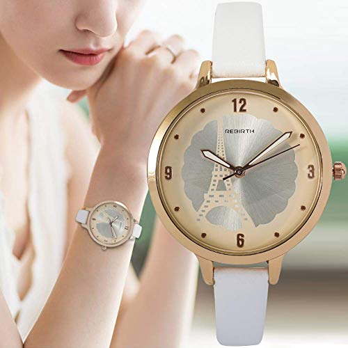 Ver Correa De Reloj De Cuero De 10 mm Correa De Cuero con Hebilla De Oro Rosa