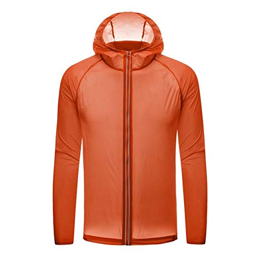 Verano Ciclismo Chaqueta Mujer Protección Solar Chaqueta UV Al Aire Libre Pesca Senderismo Protección Sol Ropa Ciclismo Ropa Deportiva Unisex Naranja naranja L