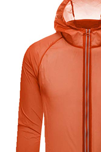 Verano Ciclismo Chaqueta Mujer Protección Solar Chaqueta UV Al Aire Libre Pesca Senderismo Protección Sol Ropa Ciclismo Ropa Deportiva Unisex Naranja naranja L