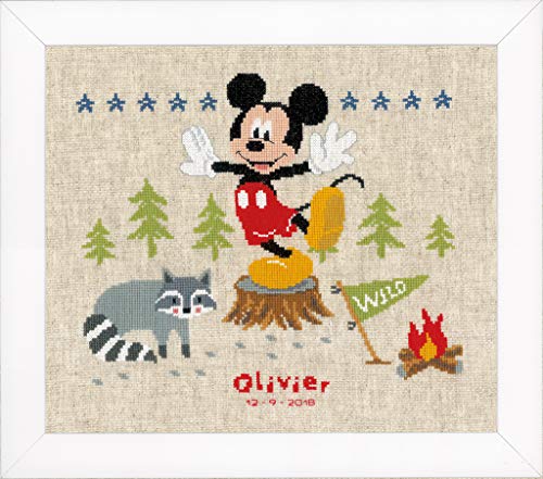 Vervaco – Kit de Punto de Cruz Disney woodys Aventura, Cruz Cruz, algodón, Multicolor, 29 x 26 x 0,3 cm