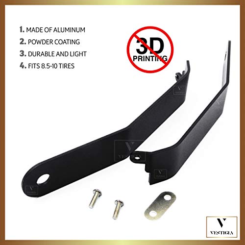 Vestigia® - Soporte de Aluminio para Guardabarros de Xiaomi M365 / Pro Scooter, Kits de Modificación, M365 Accesorios, Patinete Electrico, Accesorios Xiaomi Mijia M365 Pro (Negro)