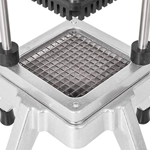 VEVOR Cortadora Comercial de Verduras 1/4" Cortadora de Verduras Industrial de Color Plata Cortadora Vegetal Comercial Cortador Manual de Frutas y Verduras Cortador de Verdura Corta Patatas