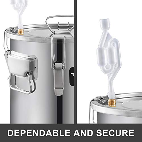 VEVOR Destilador de Agua de Calentamiento Automático12.3L 3.3 GAL Destilador de Agua Elaboración de Agua de Acero Inoxidable 304