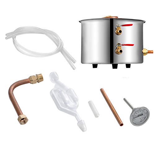 VEVOR Destilador de Agua de Calentamiento Automático12.3L 3.3 GAL Destilador de Agua Elaboración de Agua de Acero Inoxidable 304