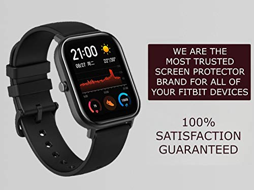 VGUARD 6 Unidades Protector de Pantalla para Huami Amazfit GTS, [Cobertura Completa] [líquida Instalar] [No Burbujas] HD Transparente TPU Suave láminas Protectora