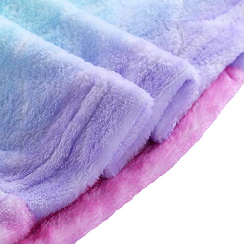 VHOME Niños Manta de Sirena Regalos Mejor - Manta de Sofá de Sala de Estar Cálida Personalizada para Regalo de cumpleaños de Navidad (V1-Rosa, Niños 120cm x 48cm)