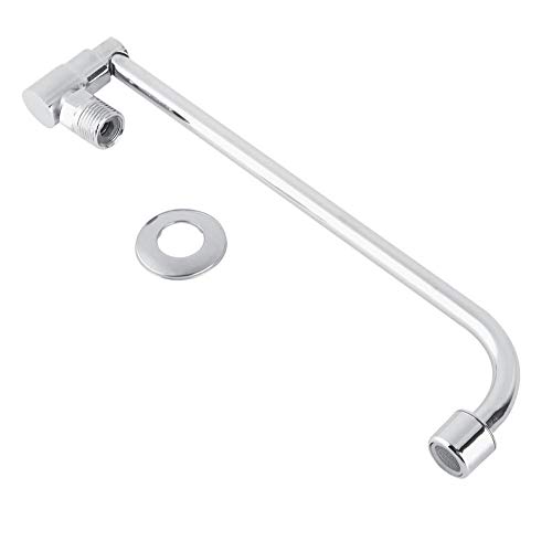ViaGasaFamido Swing Faucet Control de Orificio Único Montado En La Pared Abierto y Cerrado por Swing Kitchen Water Tap Aleación Material Faucet Restaurante(30cm)